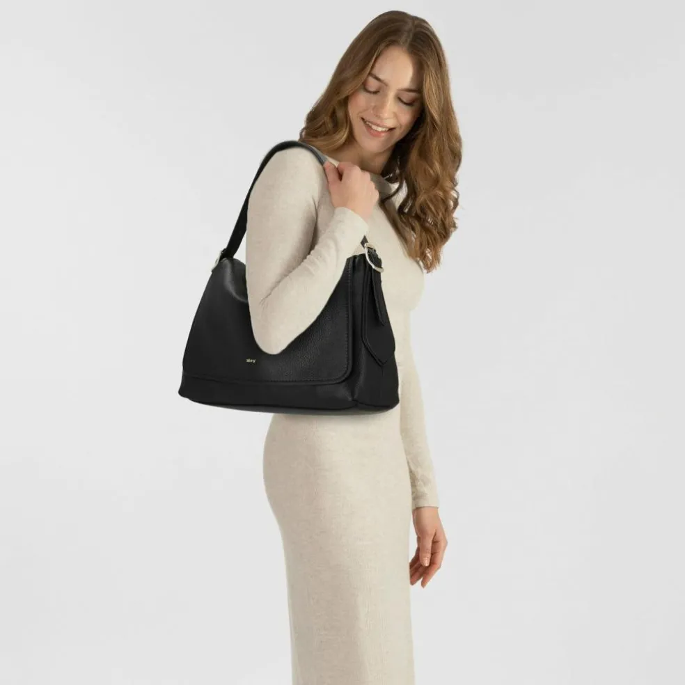 abro Carina Schultertasche Leder 26 cm