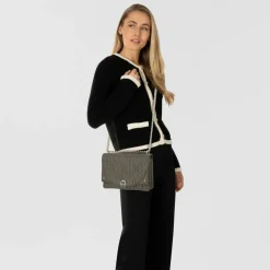 AIGNER Diadora Umhängetasche Leder 25 cm