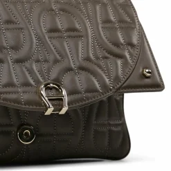 AIGNER Diadora Umhängetasche Leder 25 cm