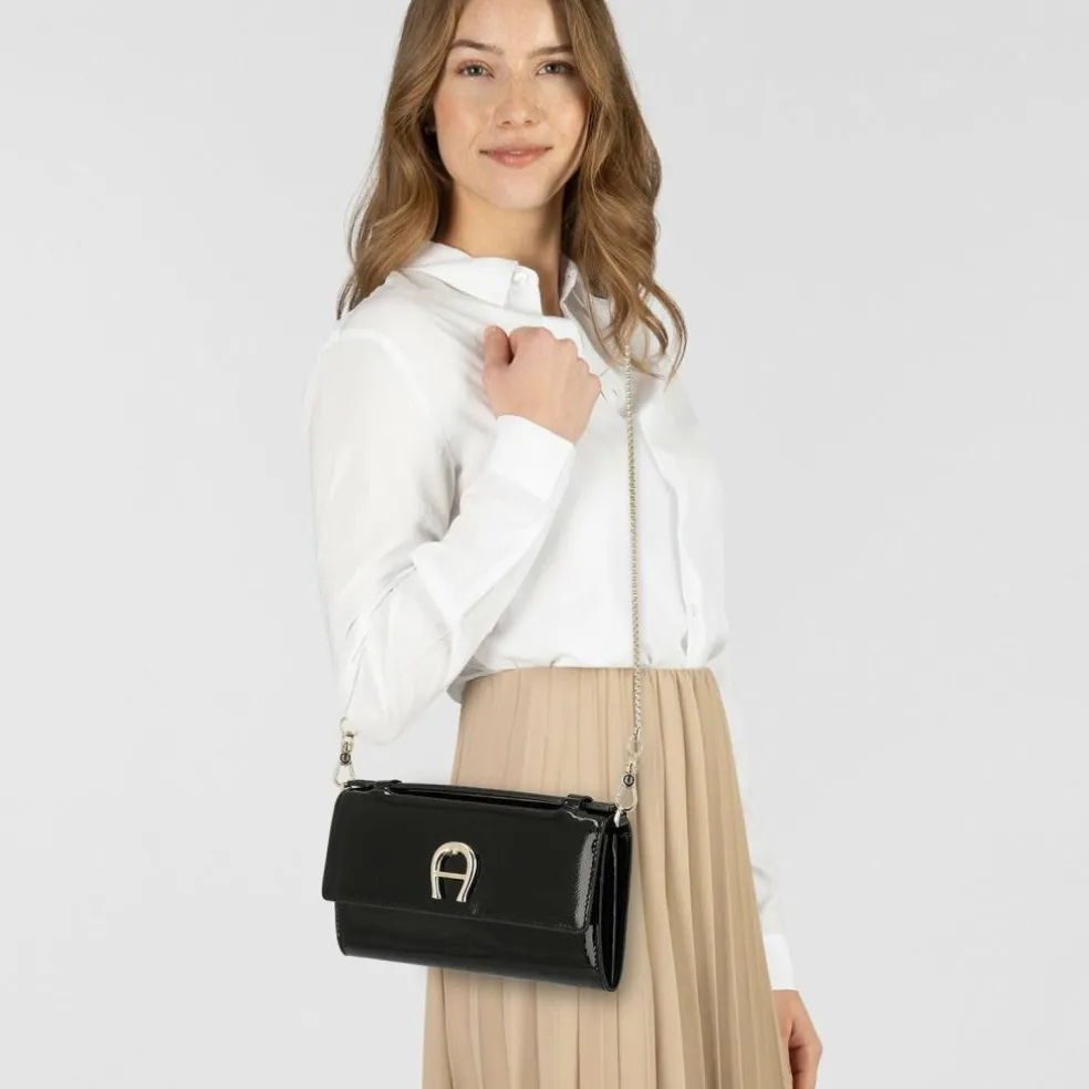 AIGNER Handtasche RFID Schutz Leder 19 cm