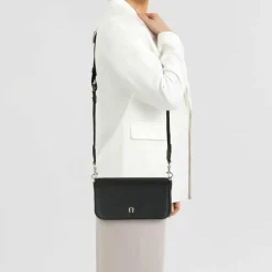 AIGNER Zita Umhängetasche Leder 22 cm