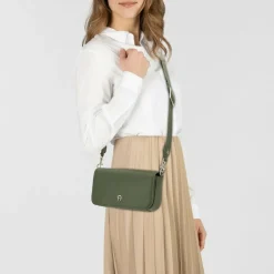 AIGNER Zita Umhängetasche Leder 23 cm