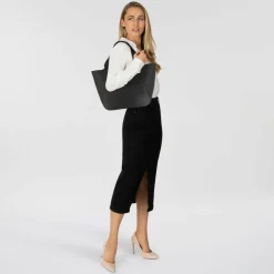 Boss Lenah Shopper Tasche Leder 40 cm