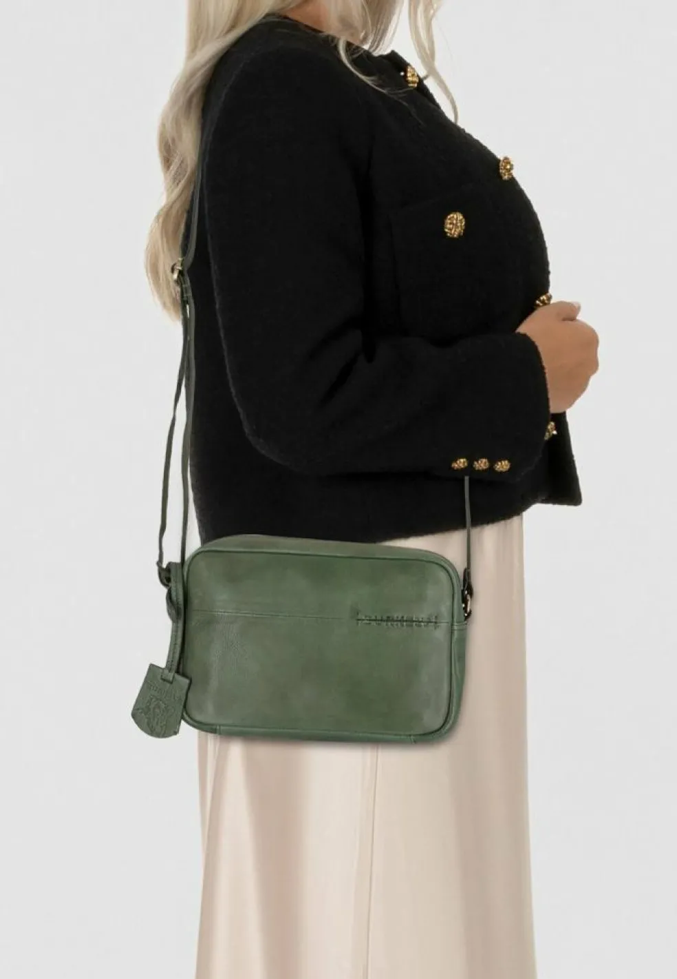 Burkely Natural Norah Umhängetasche Leder 22 cm