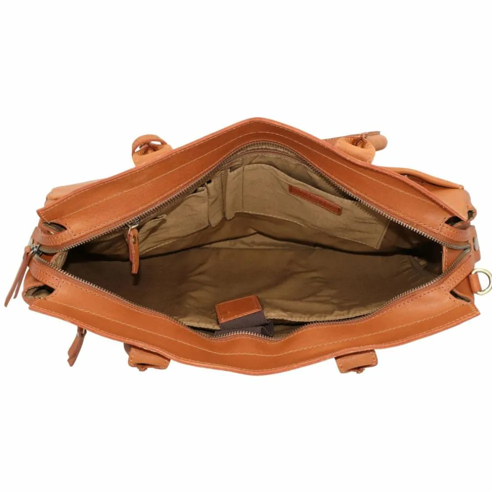 Burkely Vintage Doris Schultertasche Leder 39 cm Laptopfach