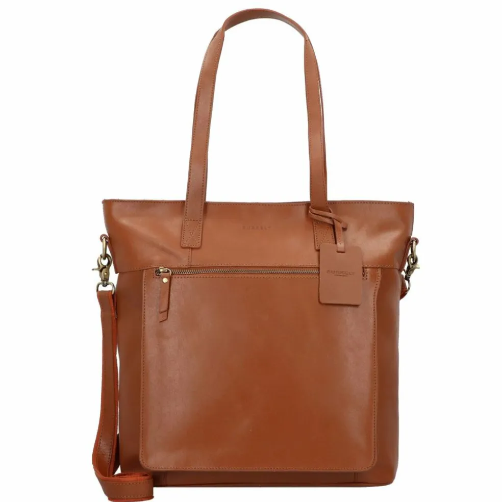 Burkely Vintage Jade Schultertasche Leder 36 cm Laptopfach