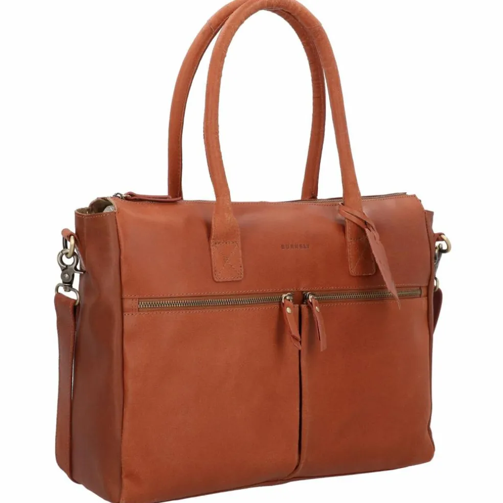 Burkely Vintage Valerie Schultertasche Leder 39 cm Laptopfach