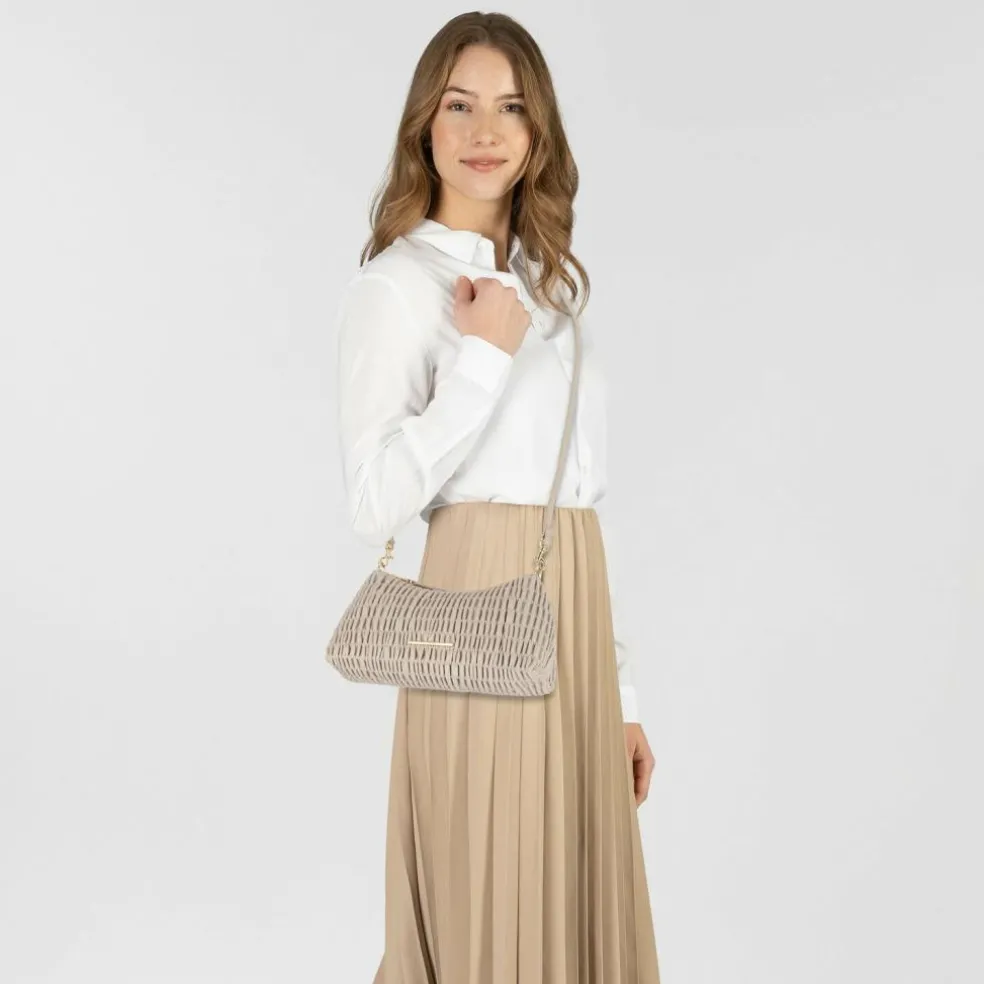 Calvin Klein Ruched Schultertasche 28 cm