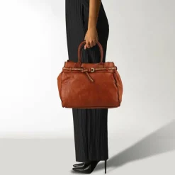 Campomaggi Kura Handtasche Leder 33 cm