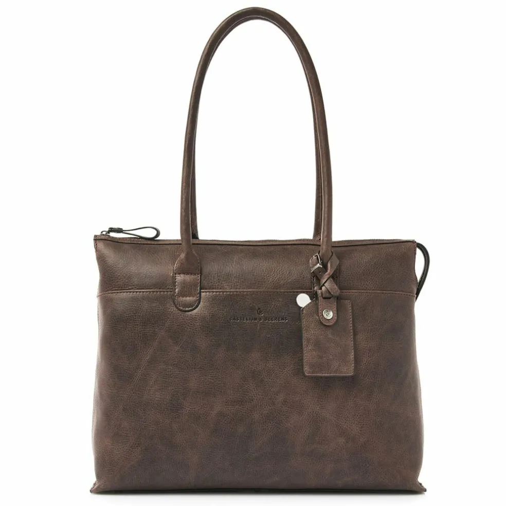 Castelijn & Beerens Carisma Schultertasche RFID Leder 40 cm Laptopfach