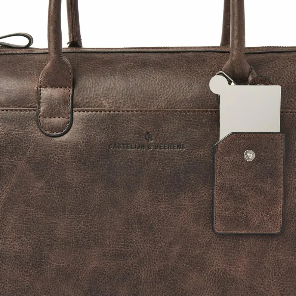 Castelijn & Beerens Carisma Schultertasche RFID Leder 40 cm Laptopfach