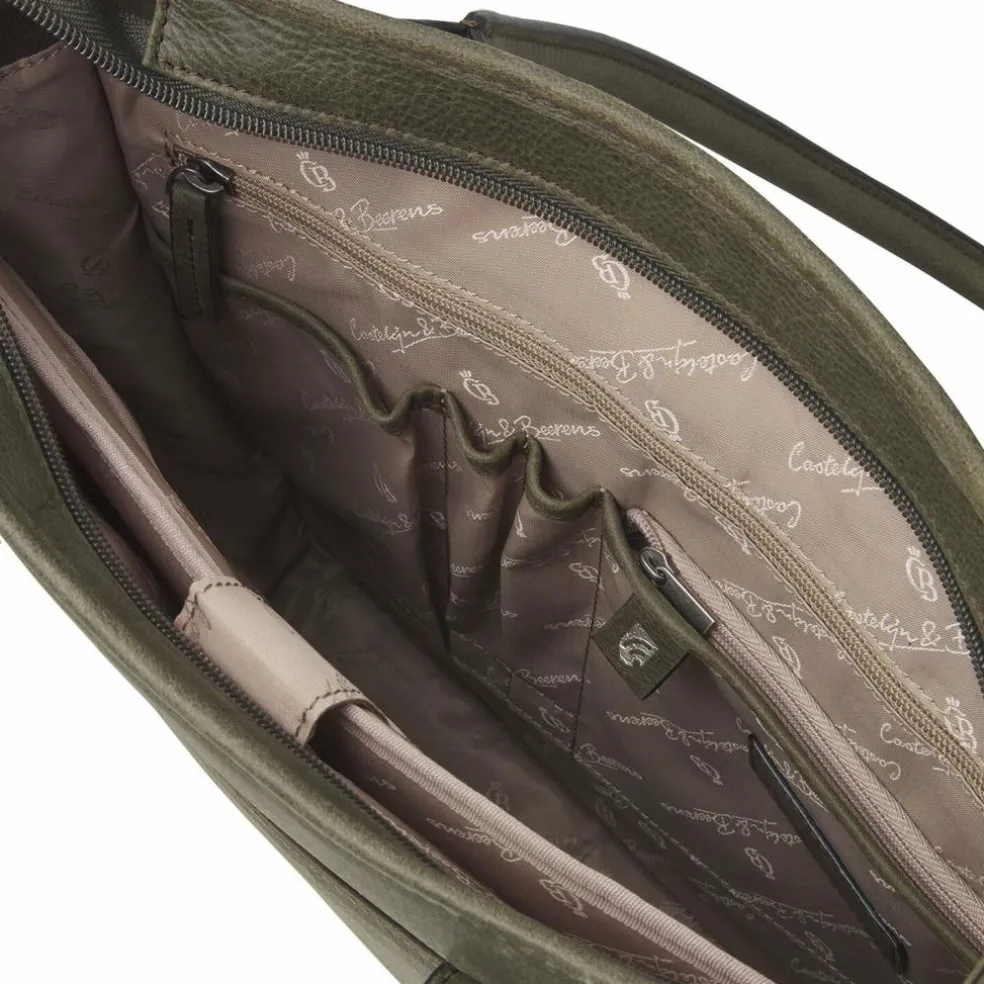 Castelijn & Beerens Carisma Schultertasche RFID Leder 34 cm Laptopfach