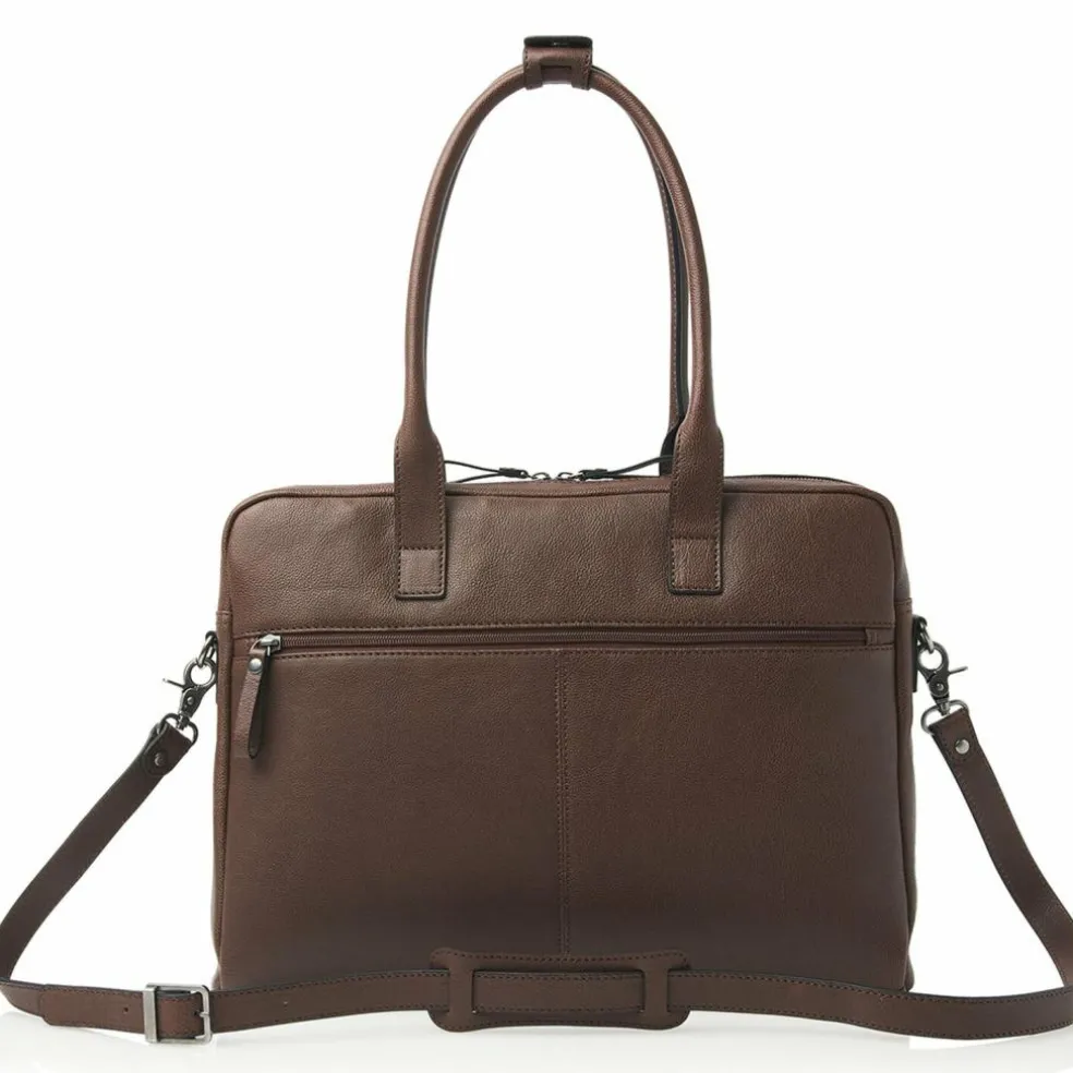 Castelijn & Beerens Linee Mirjam Schultertasche Leder 40 cm Laptopfach