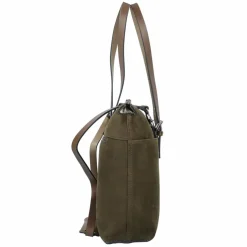 Castelijn & Beerens Nubuck Schultertasche Leder 40 cm Laptopfach