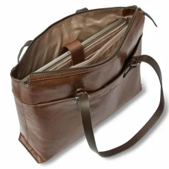 Castelijn & Beerens Rien Schultertasche RFID Schutz Leder 40 cm Laptopfach