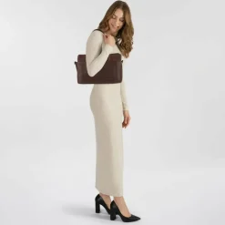 Cowboysbag Chained Barton Schultertasche Leder 40 cm