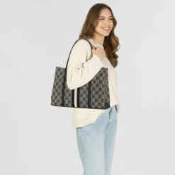 DKNY Nuri Schultertasche Leder 36 cm