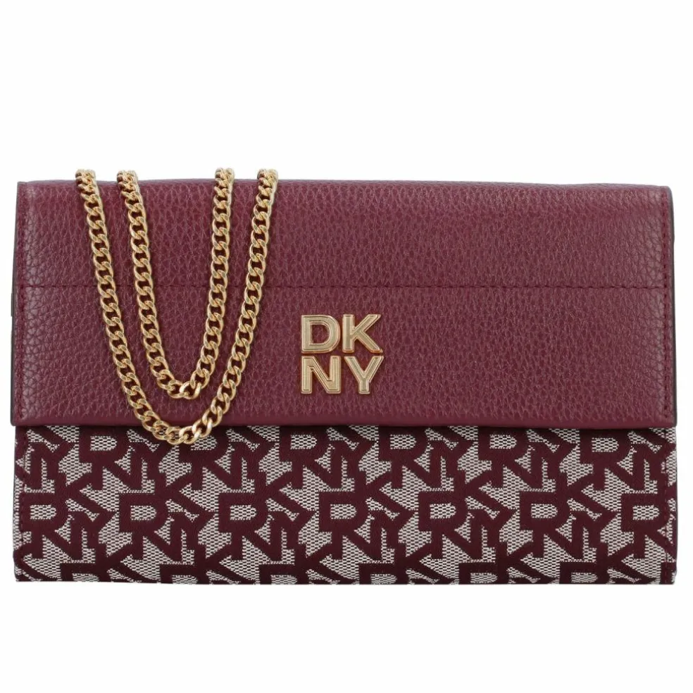 DKNY Rosa Clutch Geldbörse Leder 20 cm