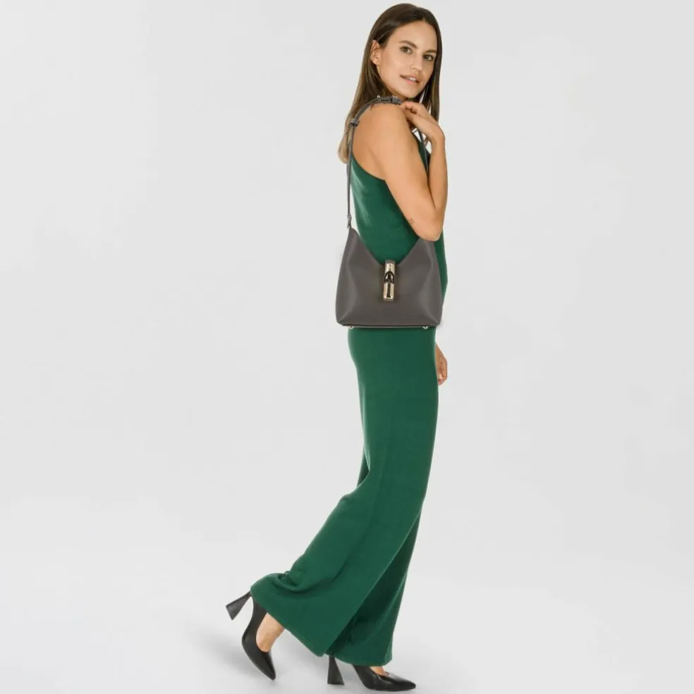 Furla Iride Mini Bag Schultertasche Leder 18 cm