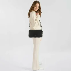 Gabs Pepita Schultertasche Leder 31 cm mit Dehnfalte