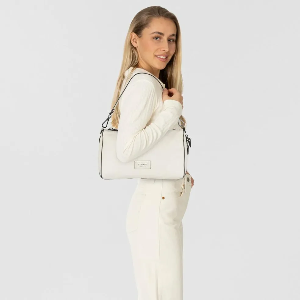 Gabs Pepita Schultertasche Leder 31 cm mit Dehnfalte