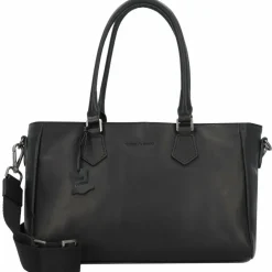 Greenburry Pure Black Handtasche Leder 33 cm