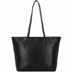 Greenburry Pure Black Shopper Tasche Leder 35 cm Laptopfach