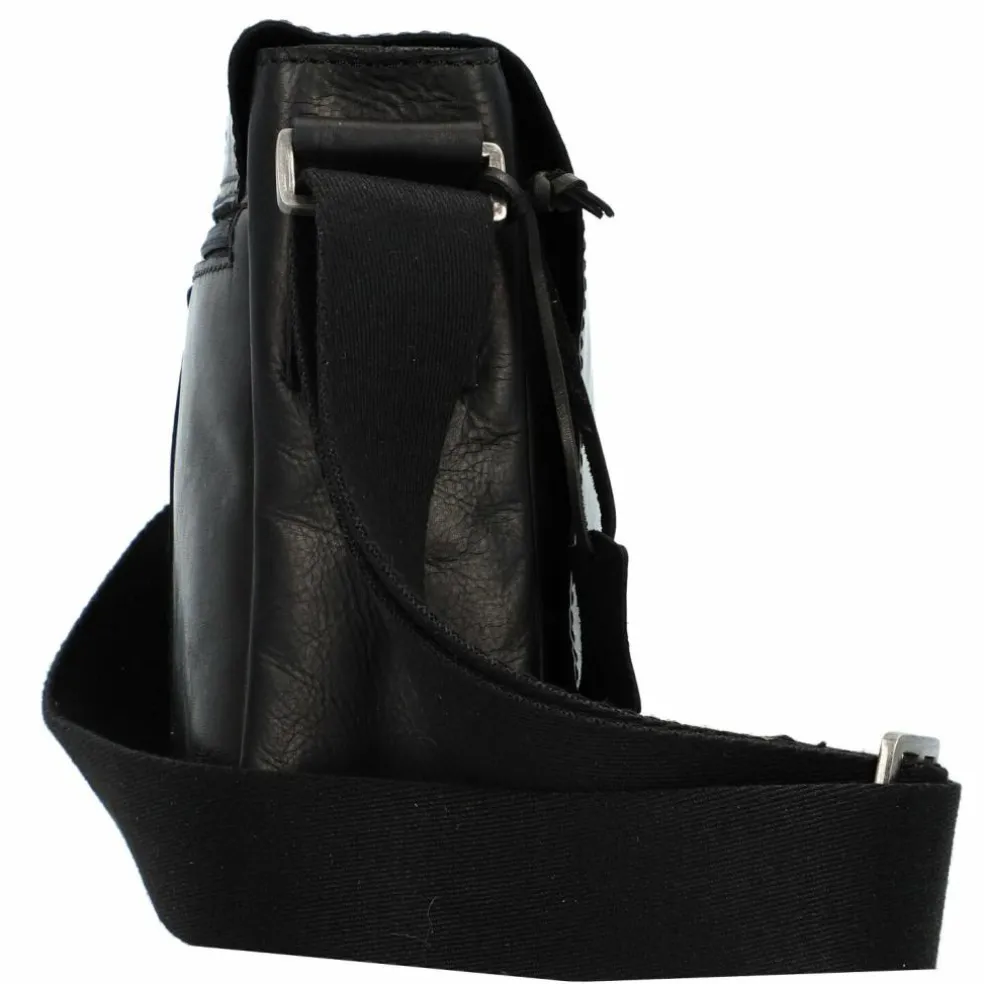 Greenburry Pure Black Umhängetasche Leder 20 cm