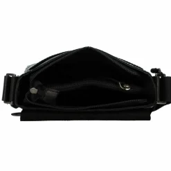 Greenburry Pure Black Umhängetasche Leder 20 cm