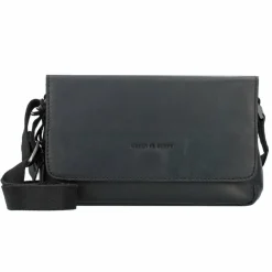 Greenburry Pure Black Umhängetasche Leder 23 cm