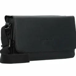 Greenburry Pure Black Umhängetasche Leder 23 cm