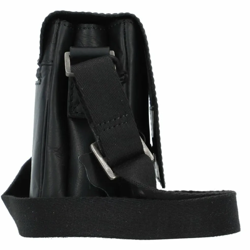 Greenburry Pure Black Umhängetasche Leder 23 cm