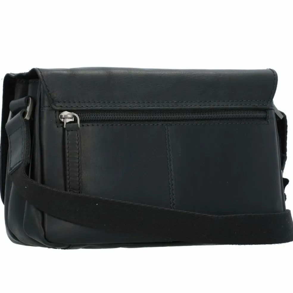 Greenburry Pure Black Umhängetasche Leder 23 cm