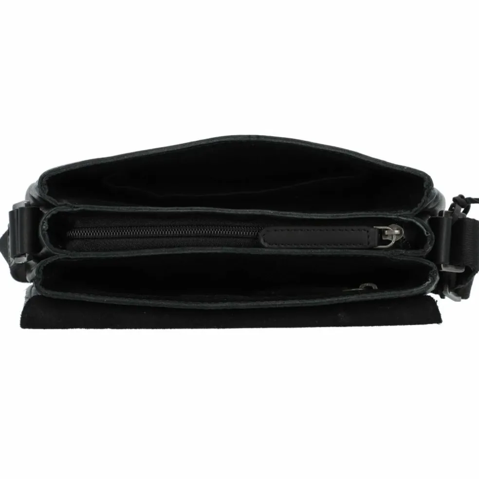 Greenburry Pure Black Umhängetasche Leder 23 cm