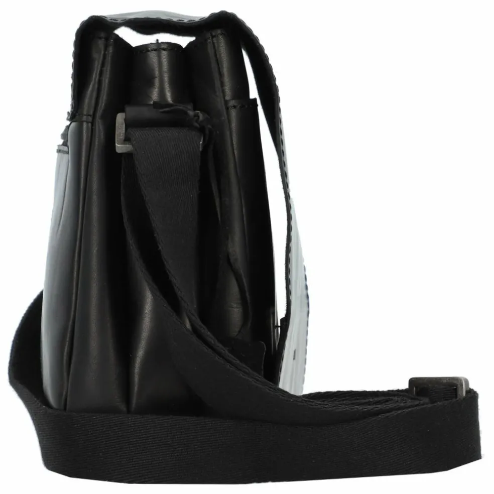 Greenburry Pure Black Umhängetasche Leder 25 cm