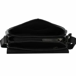 Greenburry Pure Black Umhängetasche Leder 25 cm