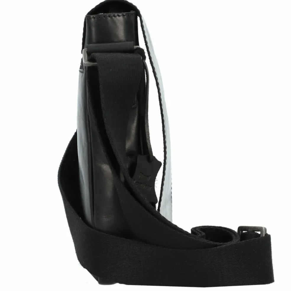 Greenburry Pure Black Umhängetasche Leder 22 cm