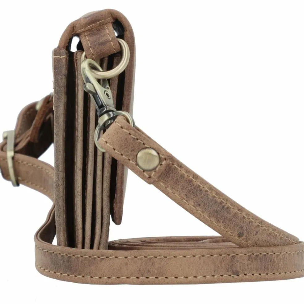 Greenburry Vintage Clutch Geldbörse RFID Schutz Leder 20 cm