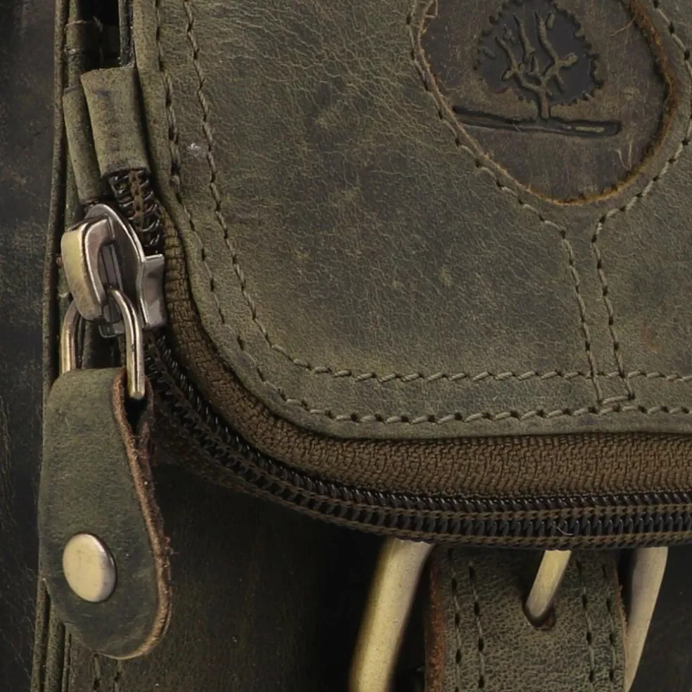 Greenburry Vintage Gürteltasche Leder 13.5 cm