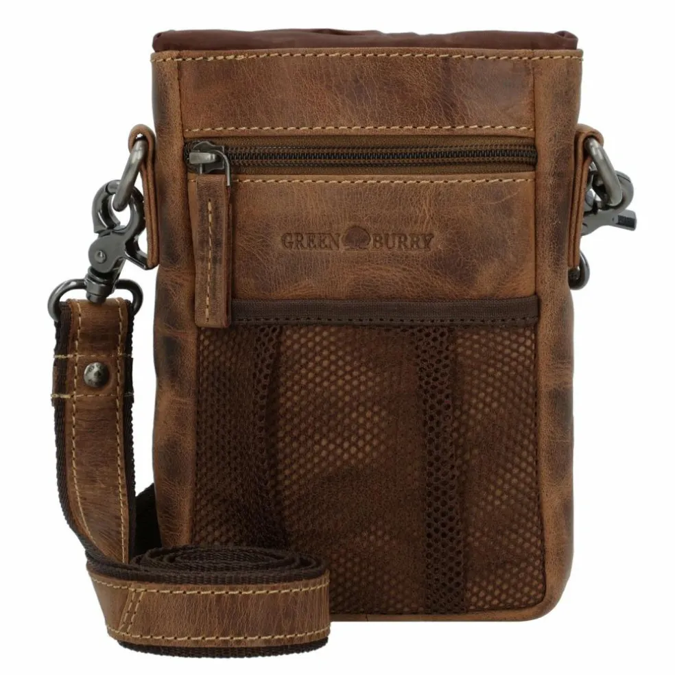 Greenburry Vintage Mini Bag Umhängetasche Leder 13 cm