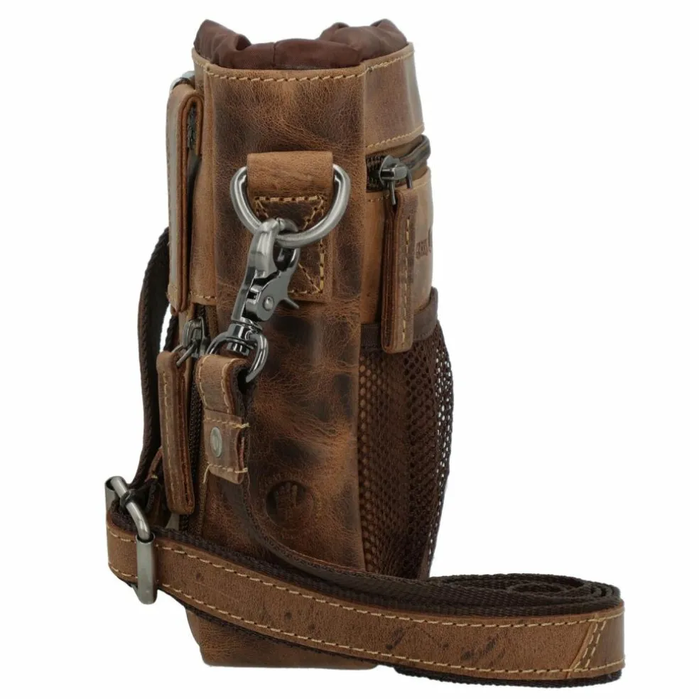 Greenburry Vintage Mini Bag Umhängetasche Leder 13 cm