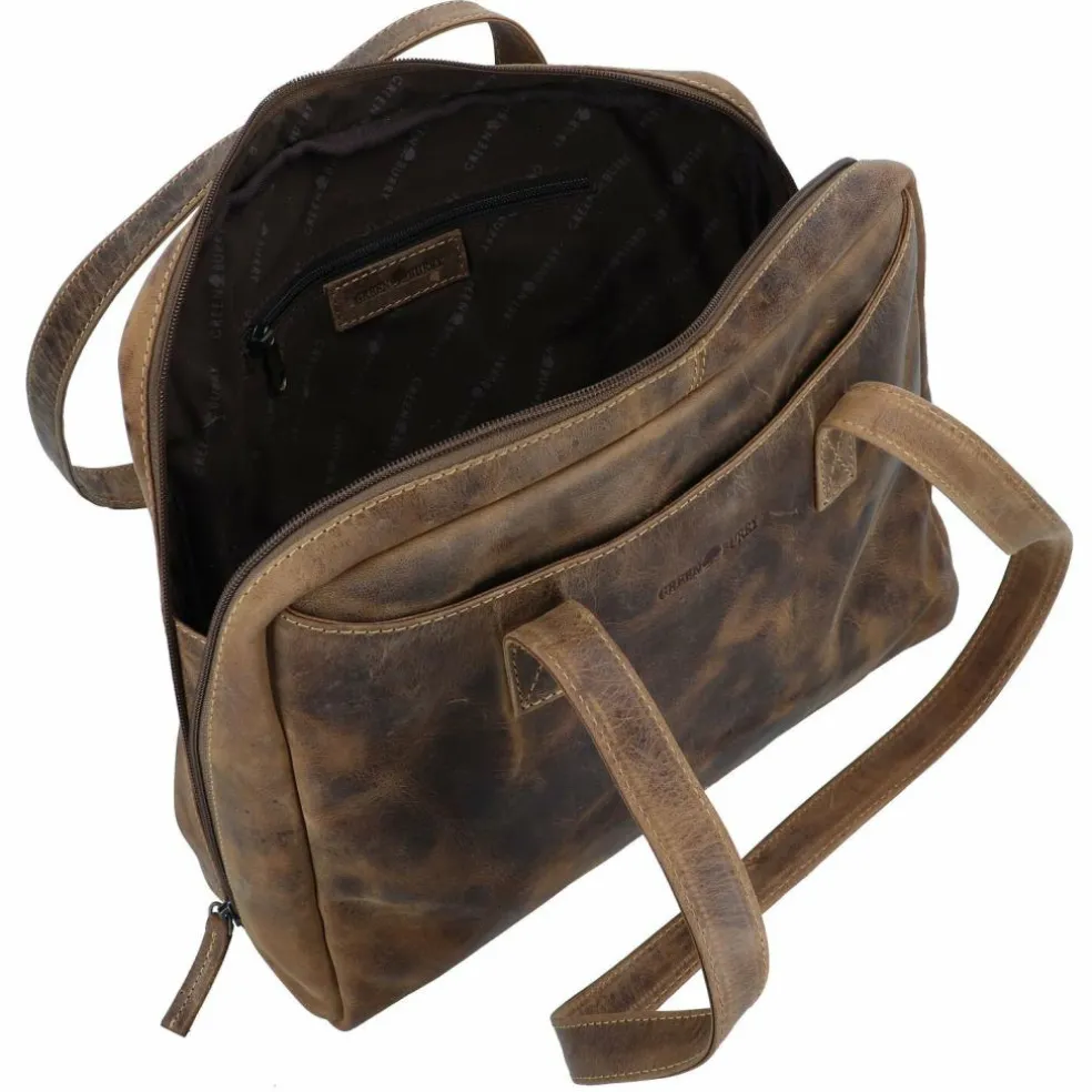 Greenburry Vintage Schultertasche Leder 35 cm