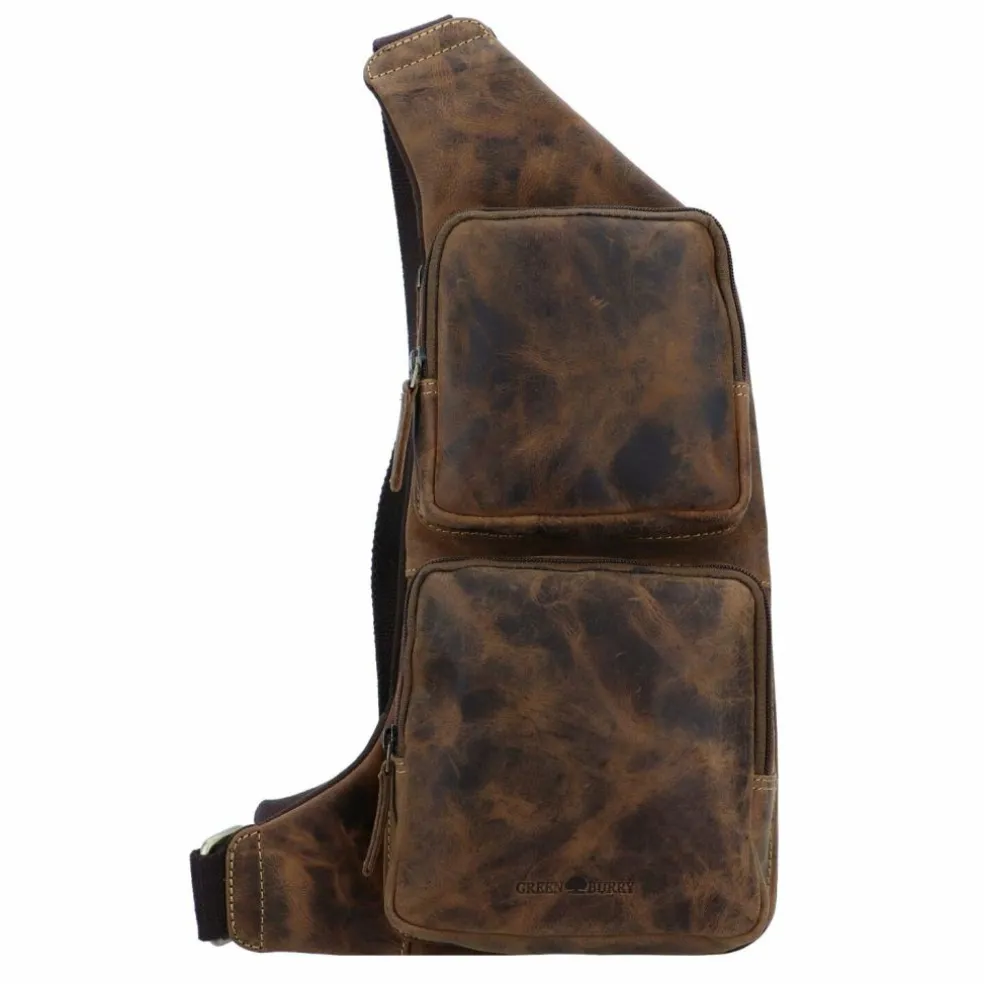 Greenburry Vintage Umhängetasche Leder 43 cm