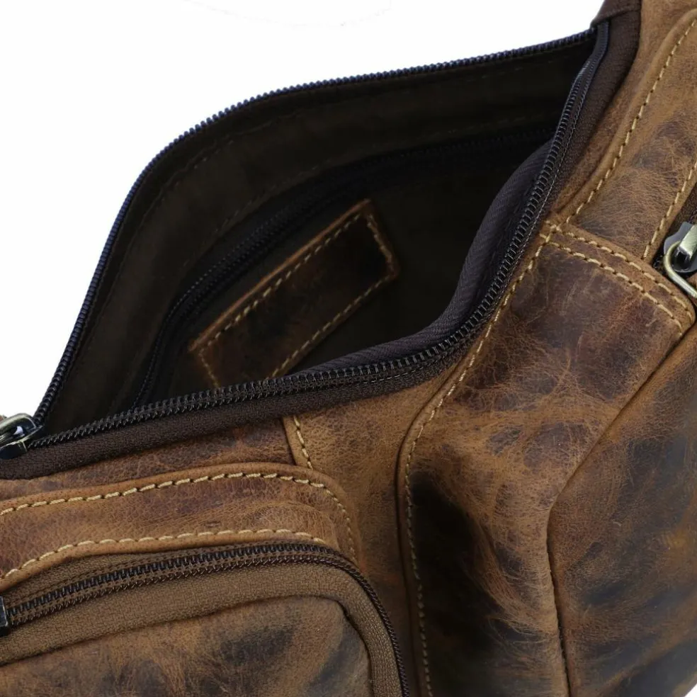 Greenburry Vintage Umhängetasche Leder 43 cm