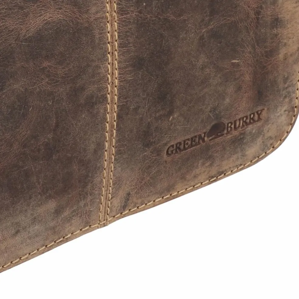 Greenburry Vintage Umhängetasche Leder 20 cm