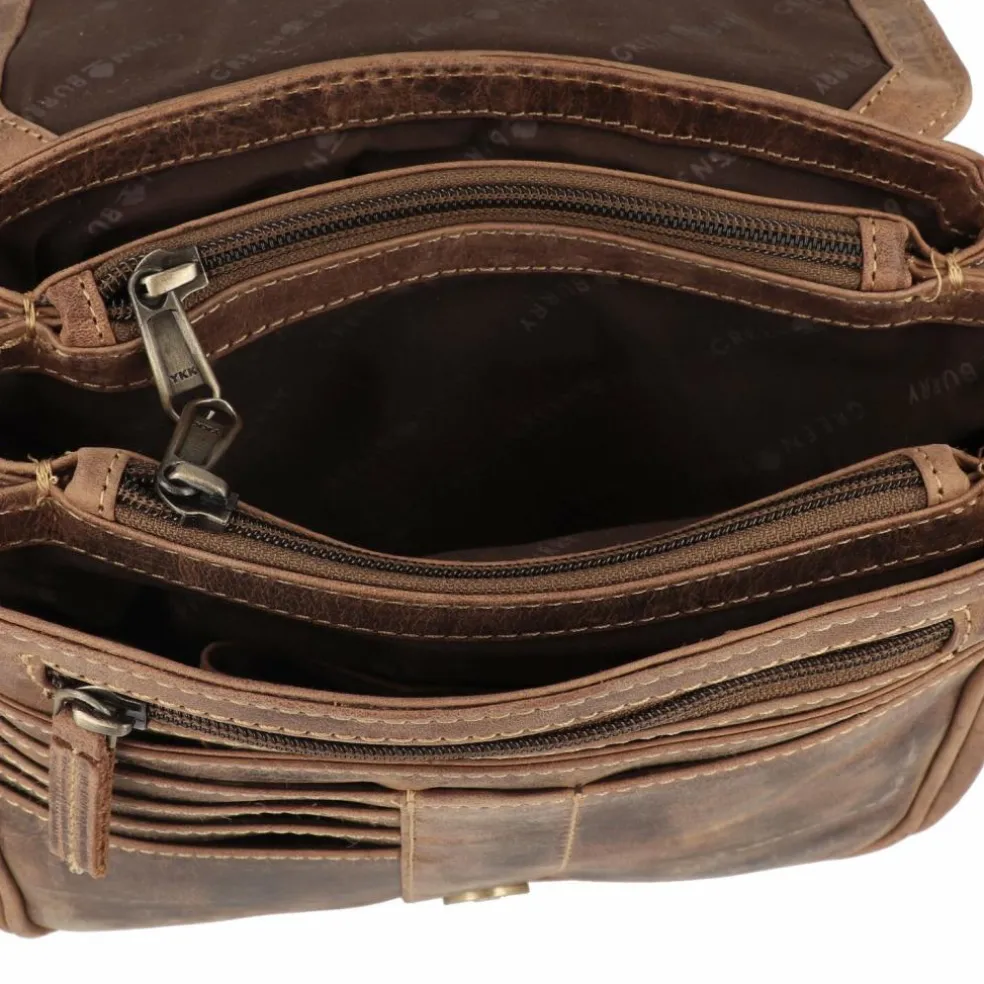 Greenburry Vintage Umhängetasche Leder 20 cm