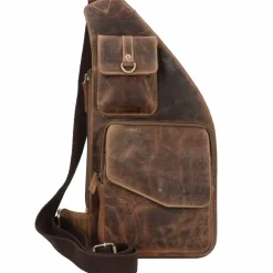 Greenburry Vintage Umhängetasche Leder 20 cm