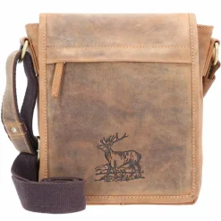 Greenburry Vintage Umhängetasche Leder 20 cm