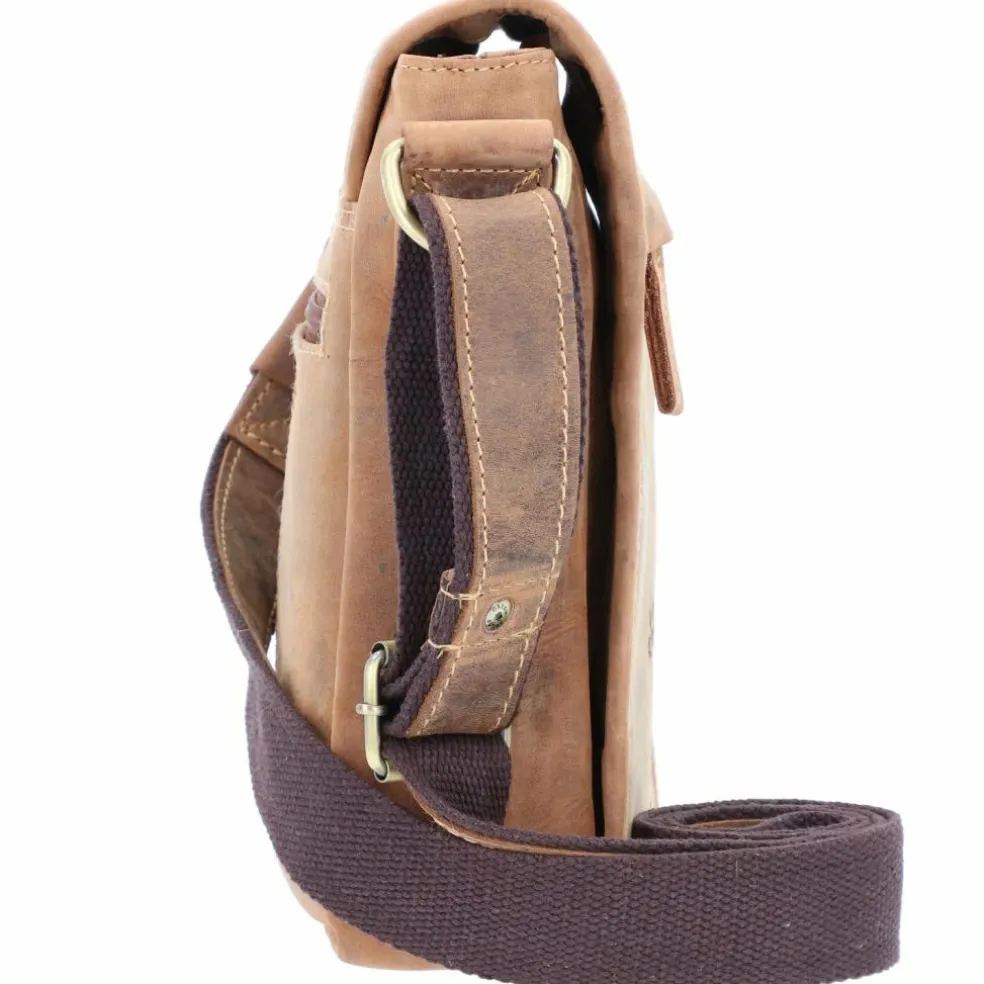 Greenburry Vintage Umhängetasche Leder 20 cm