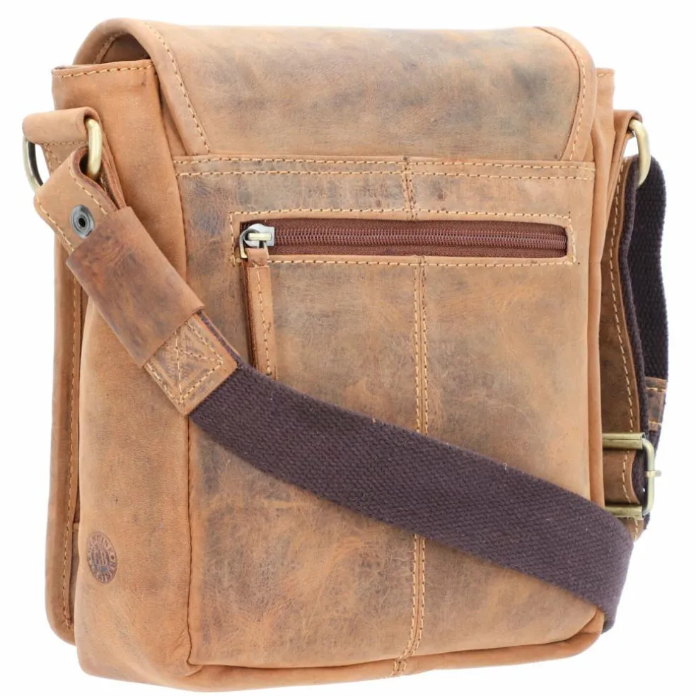 Greenburry Vintage Umhängetasche Leder 20 cm